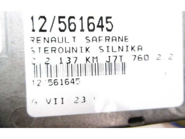 Блок управления двигателем Блок управления 7700745988, 7700745988   Renault Safrane