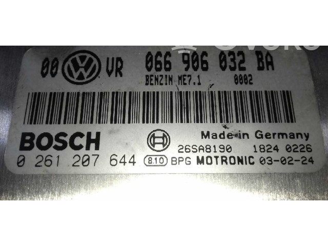 Řídící jednotka 066906032BA, 0261207644   Volkswagen Passat Alltrack 2004