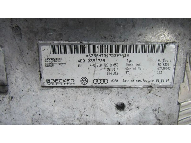 Блок управления 4E0035729, 4F0910729Q   Audi A6 S6 C6 4F