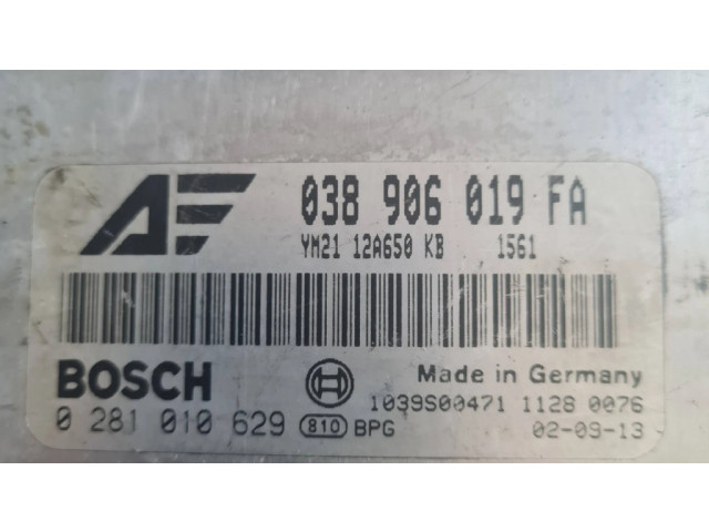 Блок управления двигателя 038906019FA, 0281010629   Ford Galaxy