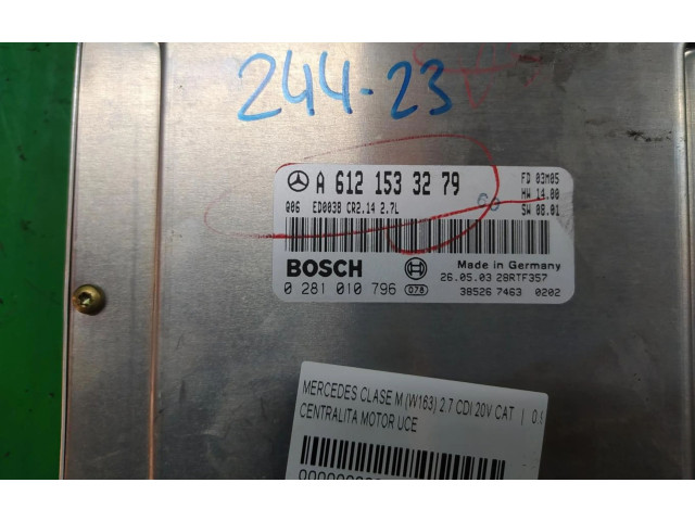 Řídící jednotka A6121533279   Mercedes-Benz ML W163 