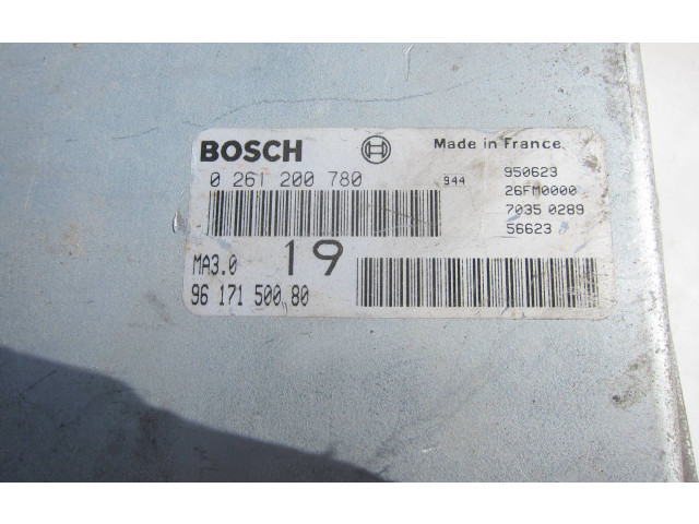 Řídící jednotka 9617150080, 0261200780   Peugeot 106 1995