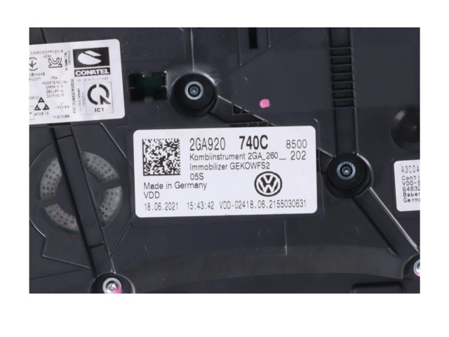 Přístrojová deska  Volkswagen T-Roc 2021 2GA920740C  