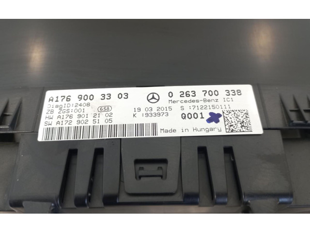 Přístrojová deska  Mercedes-Benz A W176 2015 A1769003303  