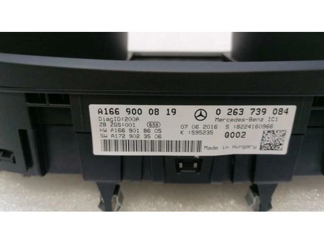 Přístrojová deska  Mercedes-Benz GLS X166 2015 A1669000819  