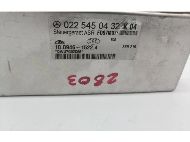 Řídící jednotka 00225450432   Mercedes-Benz SLK R170 
