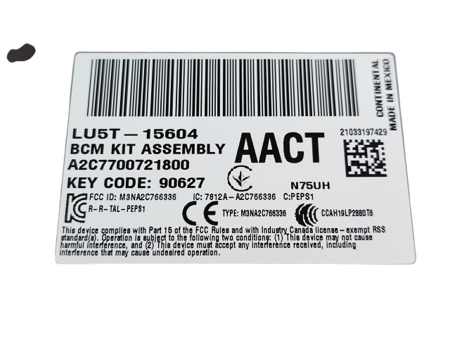 Модуль управления BSM LU5T15604, A2C7700721800   Ford Edge II    