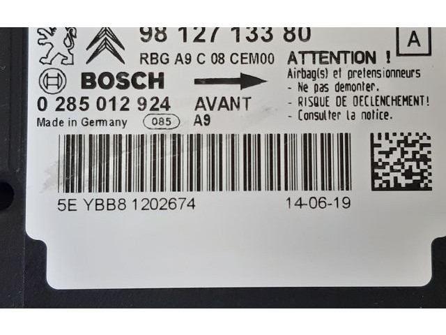 Блок подушек безопасности 9812713380   Peugeot 208