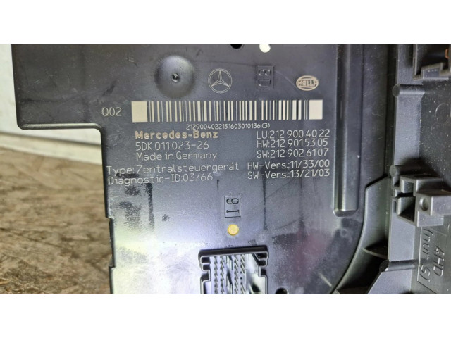 Блок предохранителей 5DK01102326, 2129004022   Mercedes-Benz E W212    