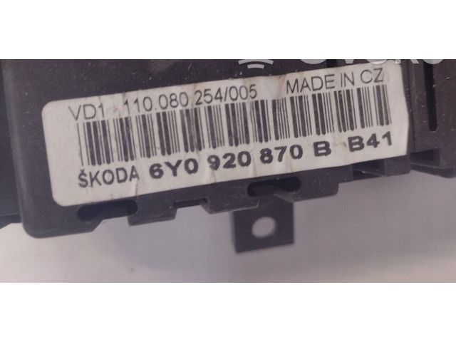 Přístrojová deska  Skoda Fabia Mk1 (6Y) 2003 6Y0920870B  