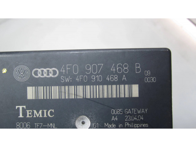 Блок управления 4F0907468B, 4F0910468A   Audi A6 S6 C6 4F