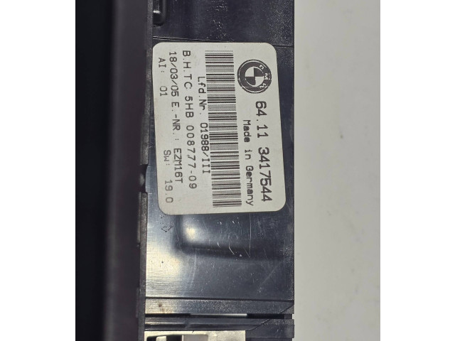 Блок управления климат-контролем 3417544, 00877709   BMW X3 E83