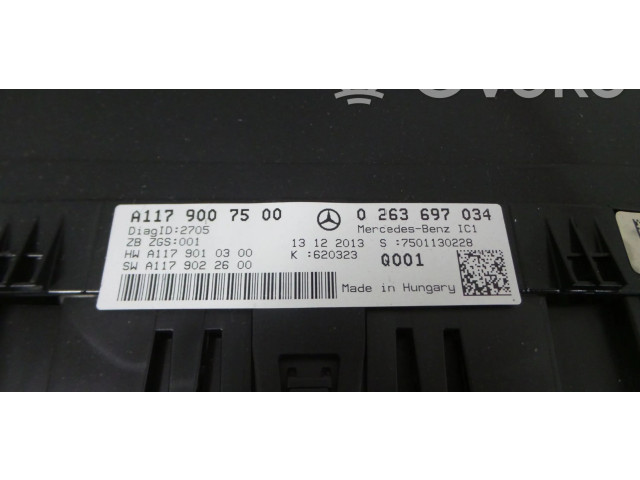 Панель приборов A1179007500, 0263697034   Mercedes-Benz CLA C117 X117 W117       
