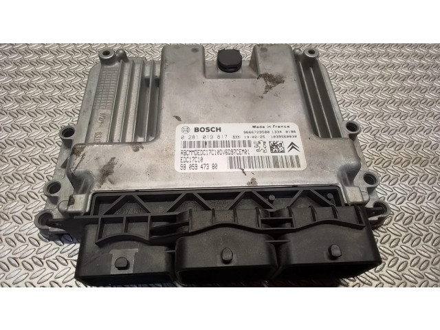 Блок управления двигателя 0281019817, 9805947380   Citroen Berlingo