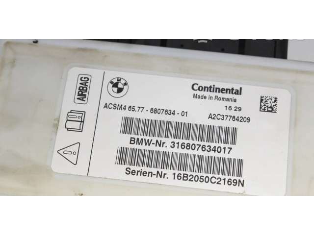 Блок подушек безопасности 6807634, 316807634017   BMW 2 F22 F23