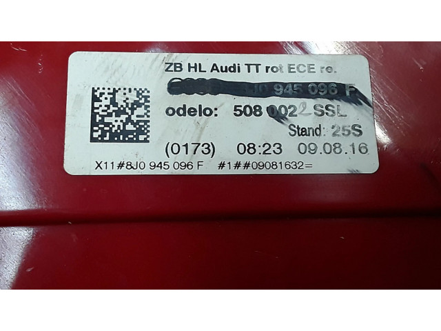 Задний фонарь  8j0945096f    Audi TT TTS Mk2   2006-2014 года