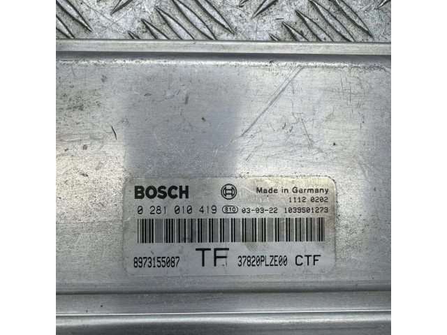 Řídící jednotka 37820PLZE00, 8973155087   Honda Civic 2003