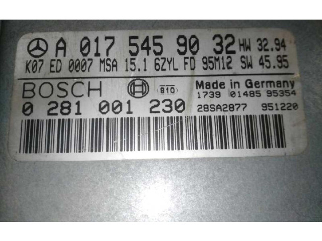 Řídící jednotka A0175459032   Mercedes-Benz E W210 1995
