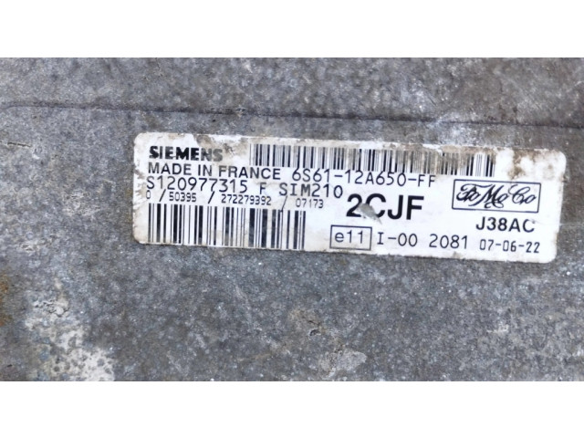 Řídící jednotka 6S6112A650FF, K5159   Ford Fiesta 2007