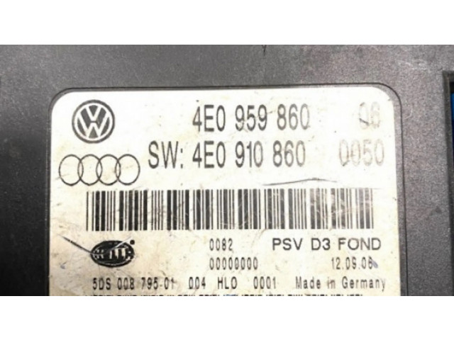 Блок комфорта 4E0959860, 4E0910860   Audi A8 S8 D3 4E   