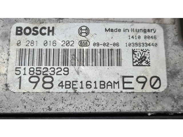 Řídící jednotka 51852329, 4BE161BAME   Fiat Bravo 2010