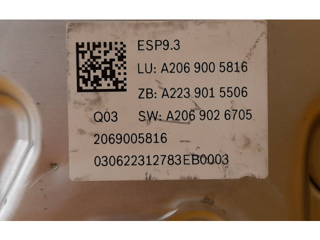 Jednotka ABS A2069005816, A2069005816   Mercedes-Benz C W206 2021