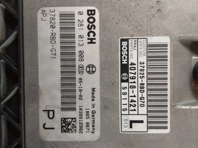 Řídící jednotka 37820RBDG71, 4079181421   Honda Accord 2005