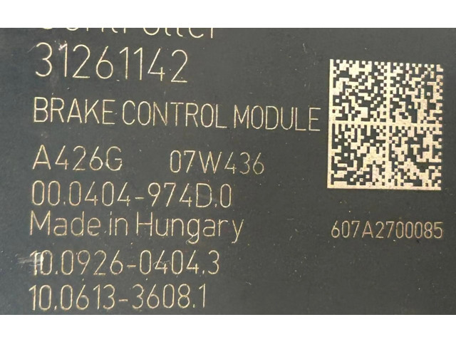 Jednotka ABS 31261142, 7G9N2C405AC   Volvo S80 2007