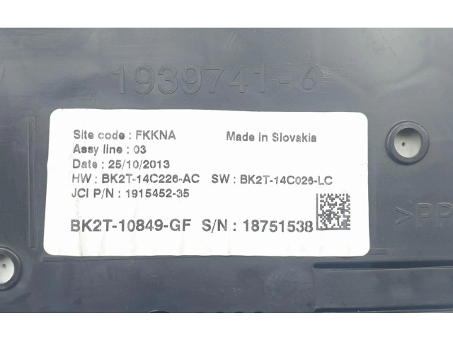 Přístrojová deska  Ford Transit Custom 2013 BK2T10849GF, 2333284  