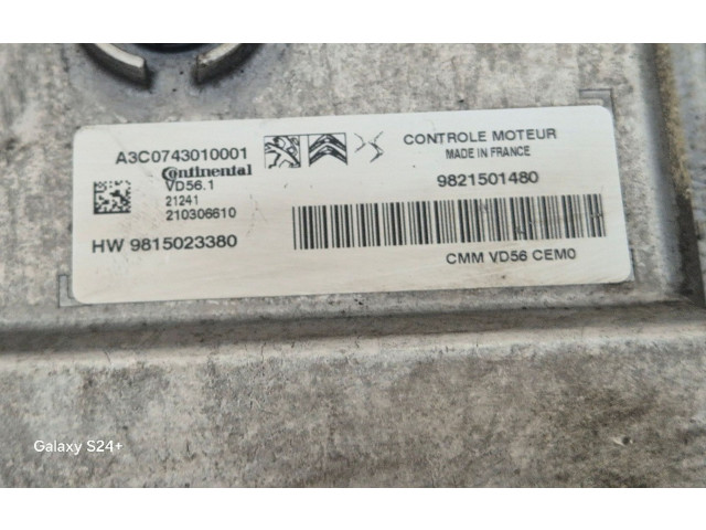 Řídící jednotka 9821501480, 9815023380   Peugeot 2008 II 2021