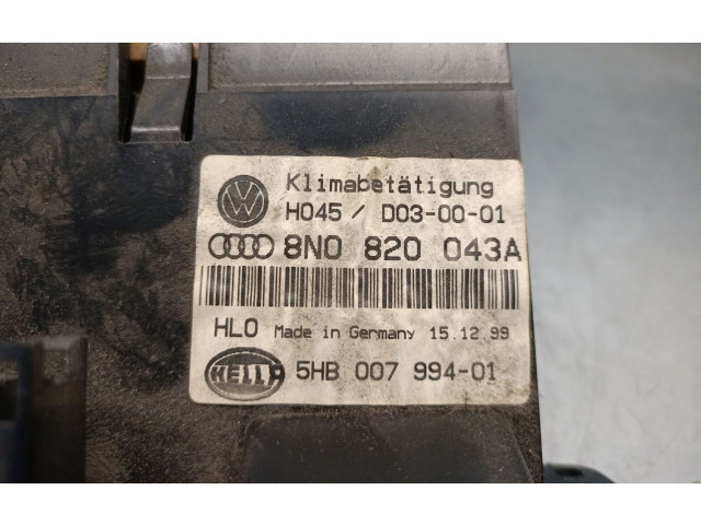 Блок управления климат-контролем 8N0820043A, 5HB00799401HELLA   Audi TT Mk1