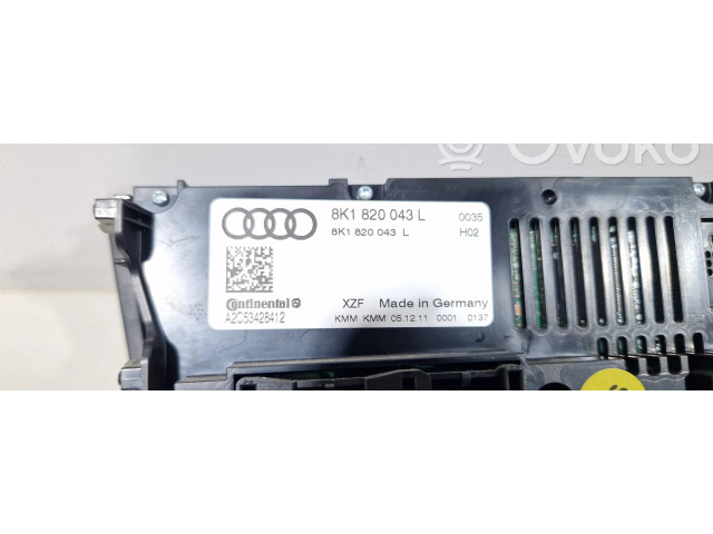 Блок управления климат-контролем 8K1820043L   Audi A5 Sportback 8TA