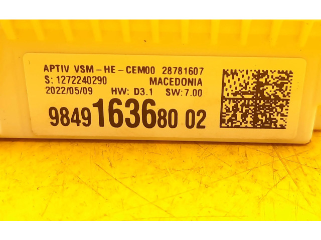   Pojistková skříňka 984916368002, 984916368002   Peugeot 308 2021