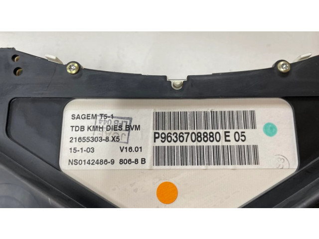 Přístrojová deska  Peugeot 307 2002 216518625, P9636708880  