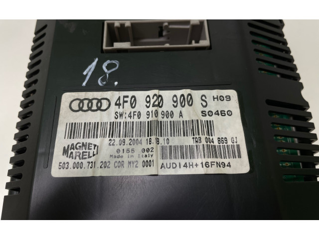 Панель приборов 4F0920900S, 4F0910900A   Audi A6 S6 C6 4F       
