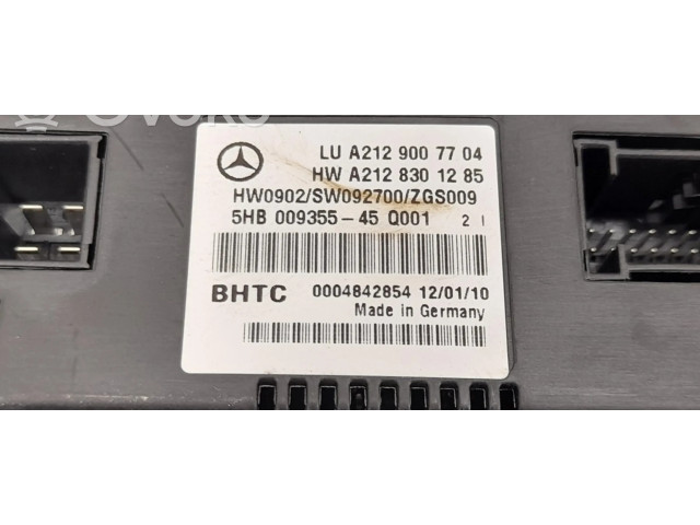 Блок управления климат-контролем 2129007704, 2129008908   Mercedes-Benz E W212
