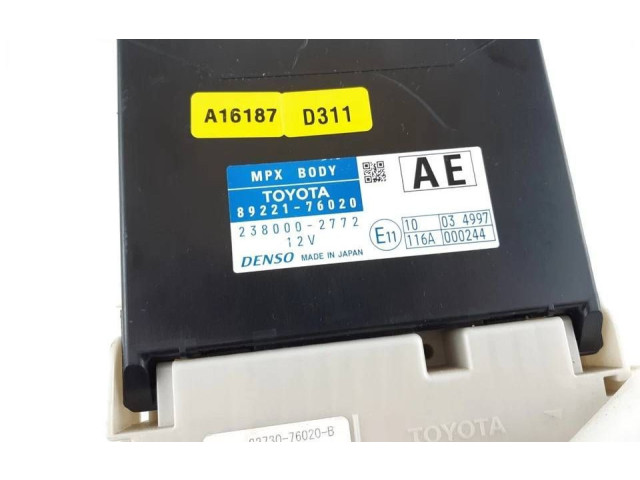Блок комфорта 8922176020, 89221-76020   Lexus CT 200H   