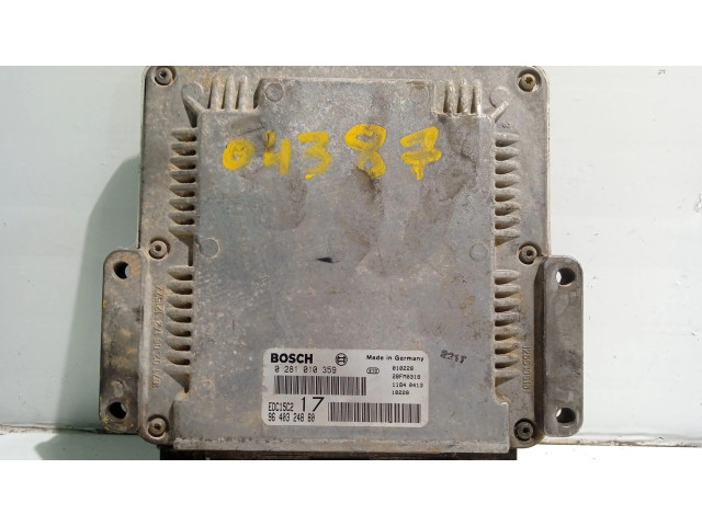 Блок управления двигателя 9640324880, 0281010359   Fiat Scudo