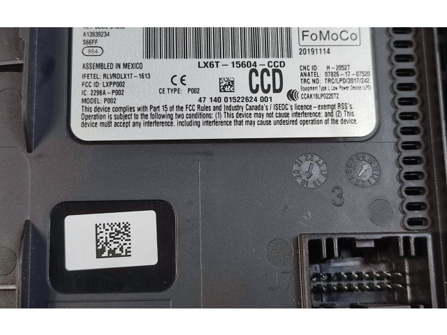 Pojistková skříňka Řídící jednotka BSM LX6T15604, LX6T15604CCD   Ford Escape IV 2021