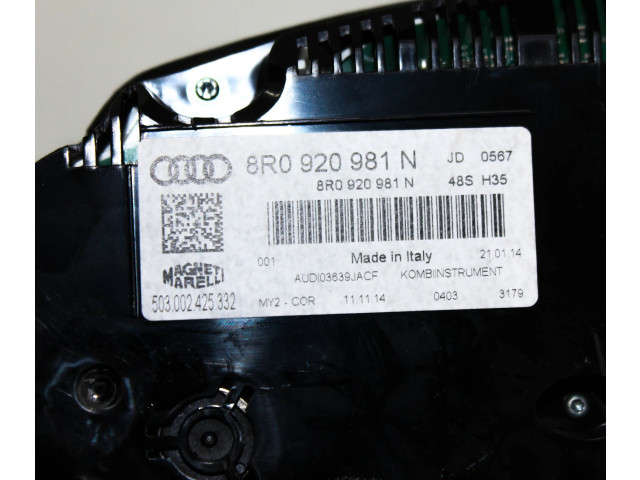 Панель приборов 8R0920981N   Audi Q5 SQ5       