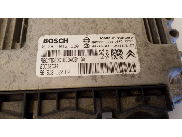 Блок управления двигателя 0281012620, 9661813780   Citroen Berlingo