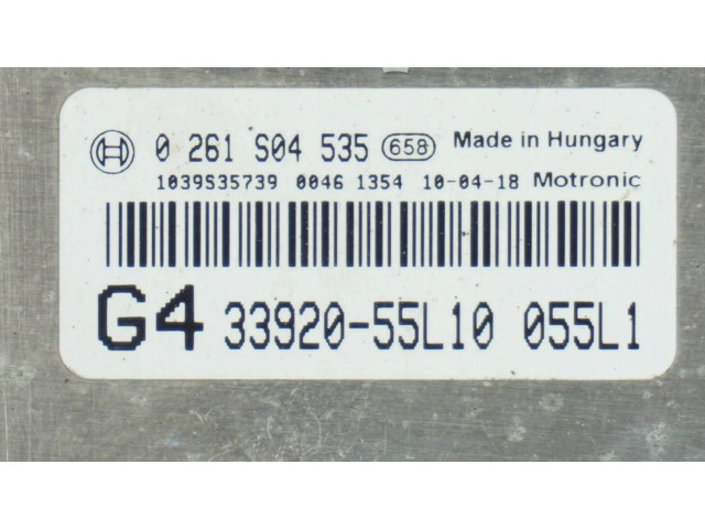 Řídící jednotka 3392055L10, 0261S04535   Suzuki SX4 2011