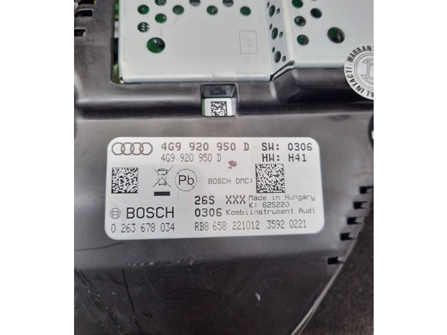 Vstřikovací čerpadlo 4G9920950D, 0263678034   Audi A6 Allroad C7     