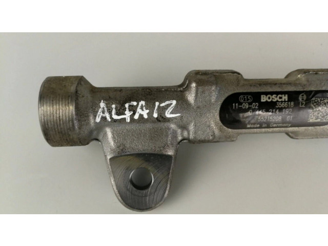 Vstřikovací lišta 55215208, 0445214192   Alfa Romeo Giulietta  pro naftový motor 2.0  