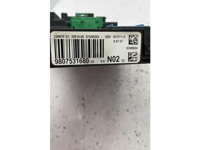 Pojistková skříňka Řídící jednotka BSM 9807531689   Peugeot 2008 I 2013