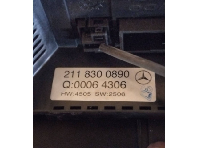 Блок управления климат-контролем 2118300890, 00064306   Mercedes-Benz E W211