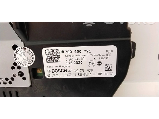 Панель приборов 760920771, 0263746001   Volkswagen Touareg III       