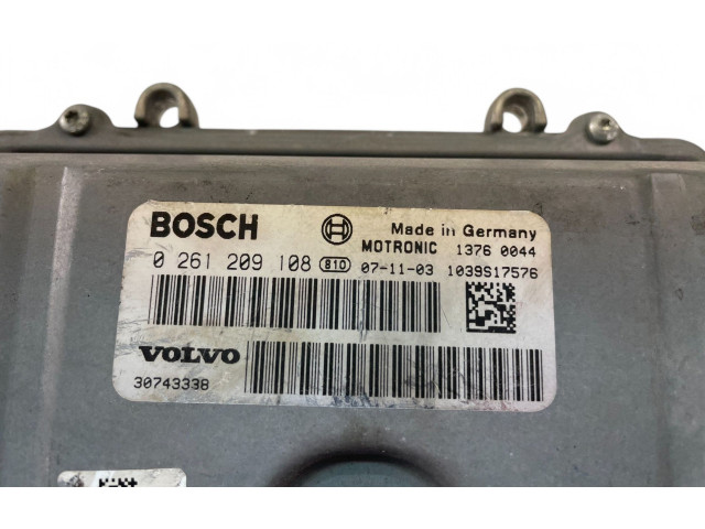 Řídící jednotka 30743338, 0261209108   Volvo S80 2010