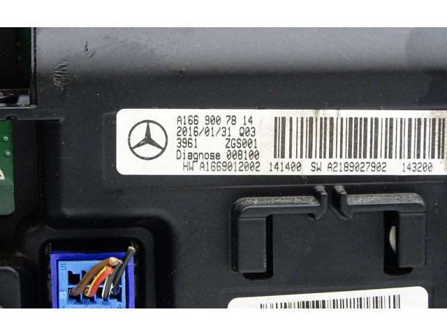 Дисплей    A2189027902, A1669007814   Mercedes-Benz GLE (W166 - C292)