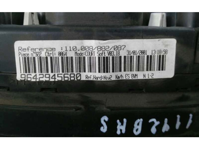 Přístrojová deska  Peugeot 406 1997 9642945680, 0090059  